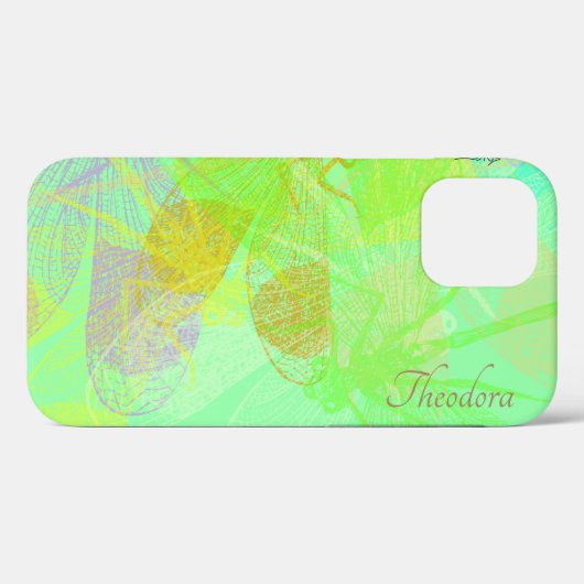 Abstract goudblauw pastpatroon Case-Mate iPhone case (Achterkant (horizontaal))