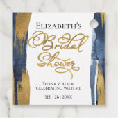 Abstract Gouden Bruiloft Dank Je Bedankjes Labels (Achterkant)