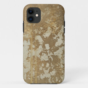 Abstract gouden schilderen met zilverspeckers iPhone 11 hoesje