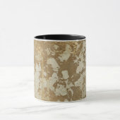 Abstract gouden schilderen met zilverspeckers mok (Midden)