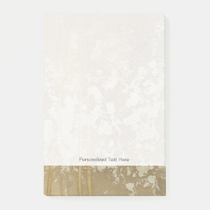 Abstract gouden schilderen met zilverspeckers post-it® notes