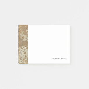 Abstract gouden schilderen met zilverspeckers post-it® notes