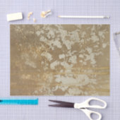Abstract gouden schilderen met zilverspeckers tissuepapier (Craft)
