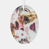 Abstract Gouden Sparkles Creatieve Kunst Glas Ornament (Voorkant links)