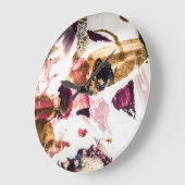 Abstract Gouden Sparkles Creatieve Kunst Grote Klok (Hoek)