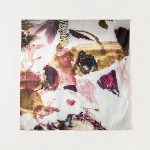 Abstract Gouden Sparkles Creatieve Kunst Wandkleed