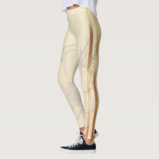 Abstract goudkalk leggings (Links)