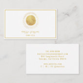 Abstract goudoliecirkel visitekaartje (Voorkant / Achterkant)
