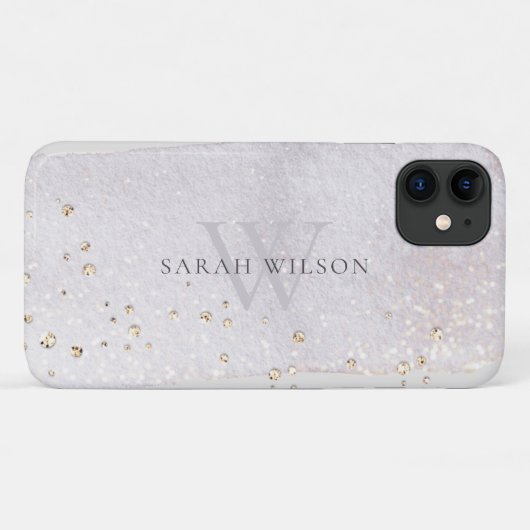 Abstract goudpenseel Lila Case-Mate iPhone Case (Achterkant (horizontaal))