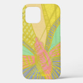 Abstract goudvlinder roze inktpatroon Case-Mate iPhone case (Achterkant)