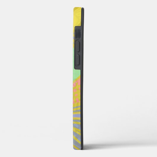 Abstract goudvlinder roze inktpatroon Case-Mate iPhone case (Achterkant / Links)