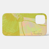 Abstract goudvlinder roze violet pasteipatroon Case-Mate iPhone case (Achterkant (horizontaal))