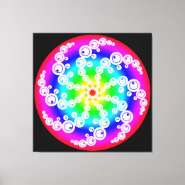Abstract graancirkel canvasprint canvas afdruk
