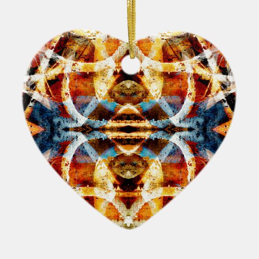 Abstract graffiti-patroon keramisch ornament (Voorkant)