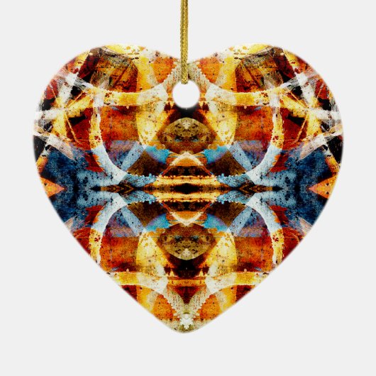 Abstract graffiti-patroon keramisch ornament (Achterkant)