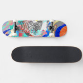 Abstract grafisch skateboard voor Zebra (Horizontaal)