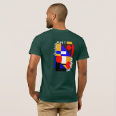 Abstract grafisch T-shirt (Achterkant volledig)