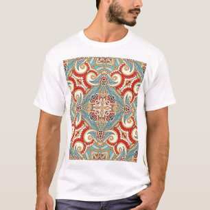 Abstract Graphical Herhaal Wallpaper T-shirt