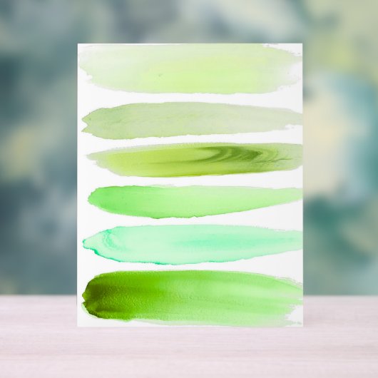 Abstract Green Brush Art – Fresh Minimal Decor (Neutre)