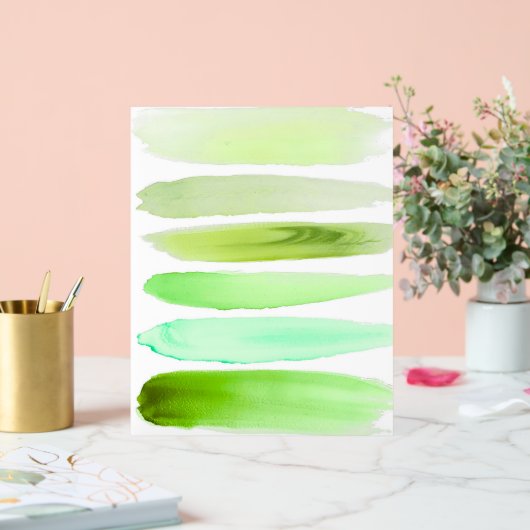 Abstract Green Brush Art – Fresh Minimal Decor (Huwelijk)