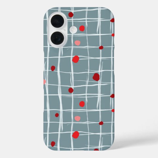 Abstract Grid Pattern Phone Case (Achterkant)