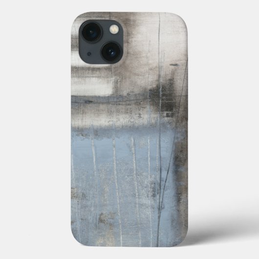 Abstract grijs en blauw schilderen Case-Mate iPhone case (Achterkant)