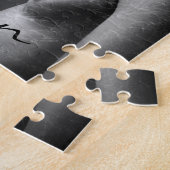 Abstract grijs paar puzzel (Zijkant)