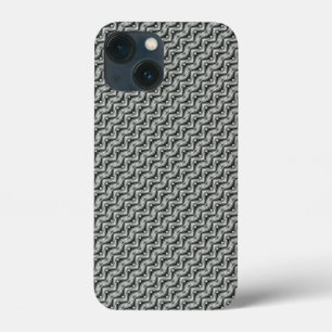 Abstract grijs patroon iPhone 13 mini hoesje