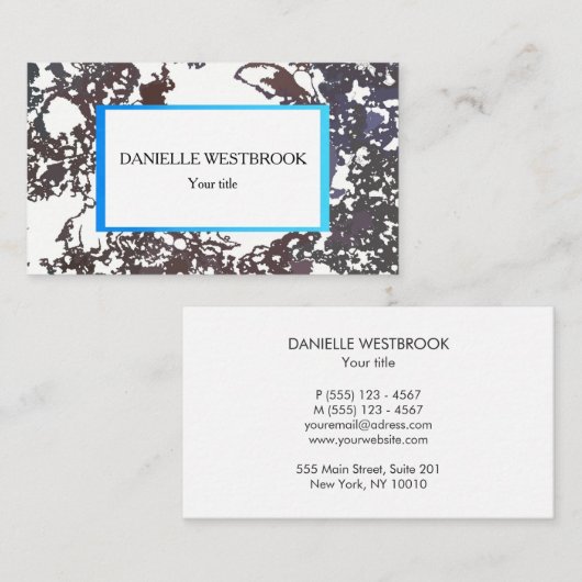 Abstract grijs wit patroon visitekaartje (Voorkant / Achterkant)