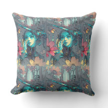 Abstract grillig kunst design Sierkussen