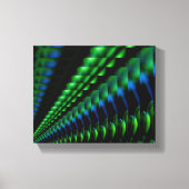 Abstract groen blauw zwart design canvas afdruk (Voorkant)