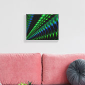 Abstract groen blauw zwart design canvas afdruk (Insitu (Woonkamer))