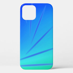 Abstract groen en blauw iPhone 12 hoesje