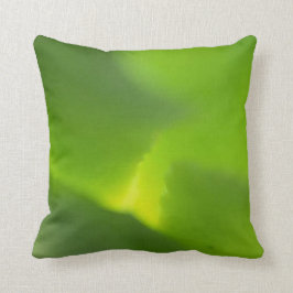 Abstract groen en geel blad kussen