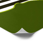 Abstract Groen Patroon & Stippen Poster (Hoek)