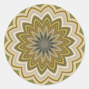 Abstract groen ronde sticker