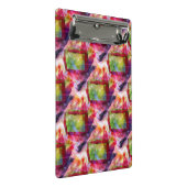 Abstract groen, rood behang mini klembord (Schuin)