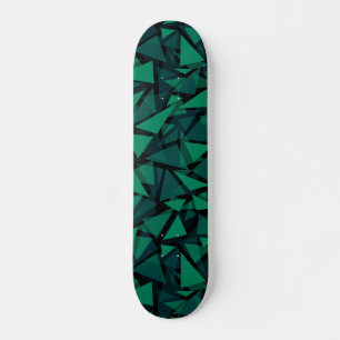 Abstract groen springstaarpatroon skateboard