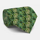 Abstract Groen Stropdas (Opgerold)
