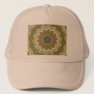Abstract groen trucker pet