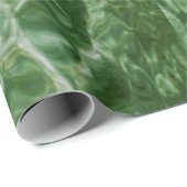 Abstract groen wattvenrestanten cadeaupapier (Rol Hoek)