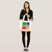 Abstract Grote Tote Bag (Voorkant (model))