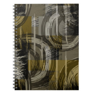 Abstract grunge, monochroom bruin notitieboek