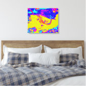 abstract hagedidoek canvas afdruk (Insitu (Slaapkamer))