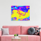 abstract hagedidoek canvas afdruk (Insitu (Woonkamer))