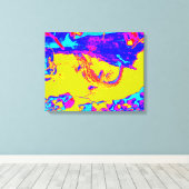 abstract hagedidoek canvas afdruk (Insitu (Houten vloer))