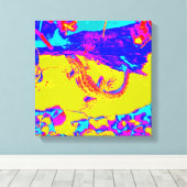 abstract hagedidoek canvas afdruk (Insitu (Houten vloer))