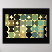 Abstract halfcirkels industriële fusiegoud folie afdrukken (Voorkant)