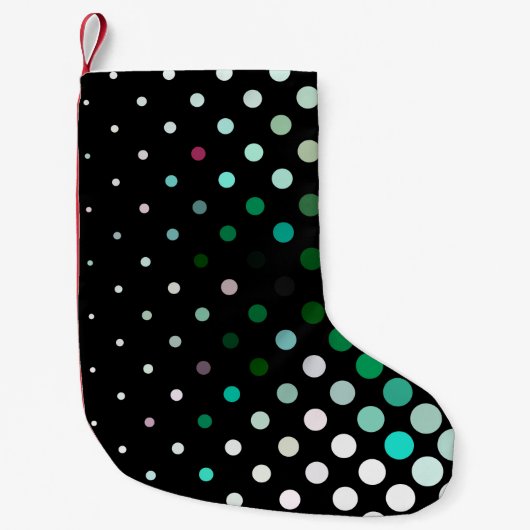 Abstract halftone background pattern. Geometric co Kleine Kerstsok (Voorkant)