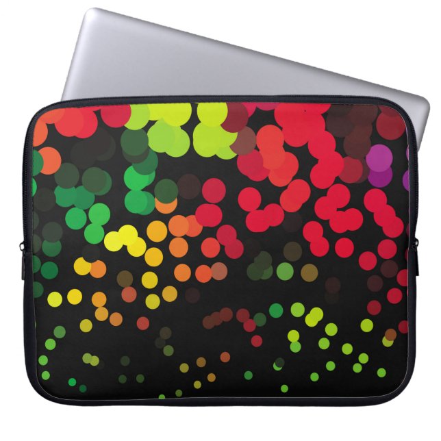 Abstract halftone background pattern. Geometric Laptop Sleeve (Voorkant)